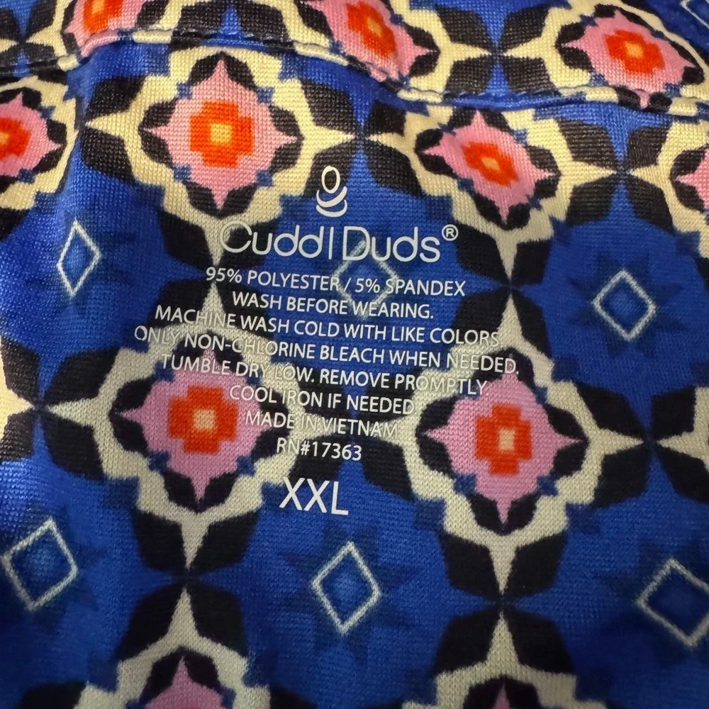 Cuddl Duds Cozy Tank Top‎ Shorts Pajama Set 2pc Women's XXL 2XL Mauve Floral NEW - Picture 7 of 12